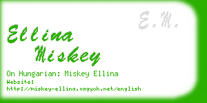 ellina miskey business card